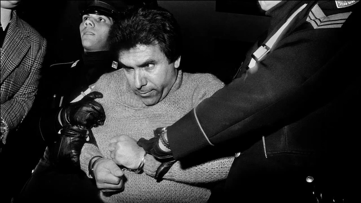 Photo de Letizia Battaglia, Arrestation de Leoluca Bagarella, 1980